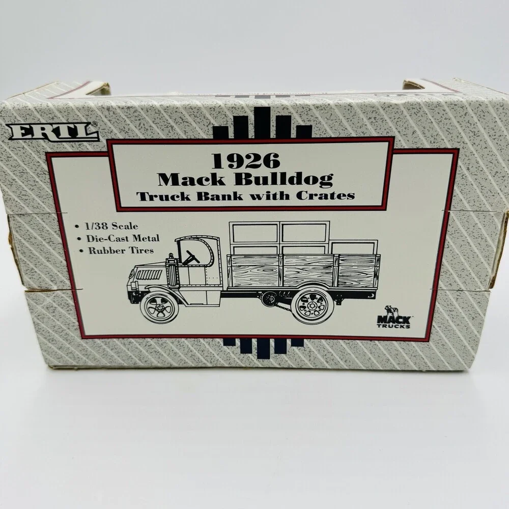 ERTL Anheuser-Busch 1926 Mack Bulldog Truck Bank W/Crates #9047 St Louis MO